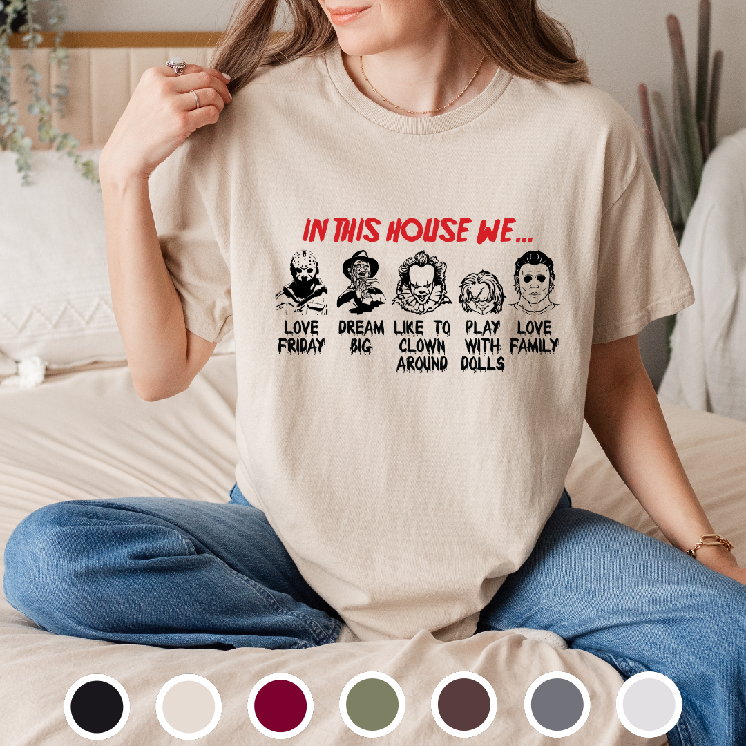 In This House We Halloween - Tee