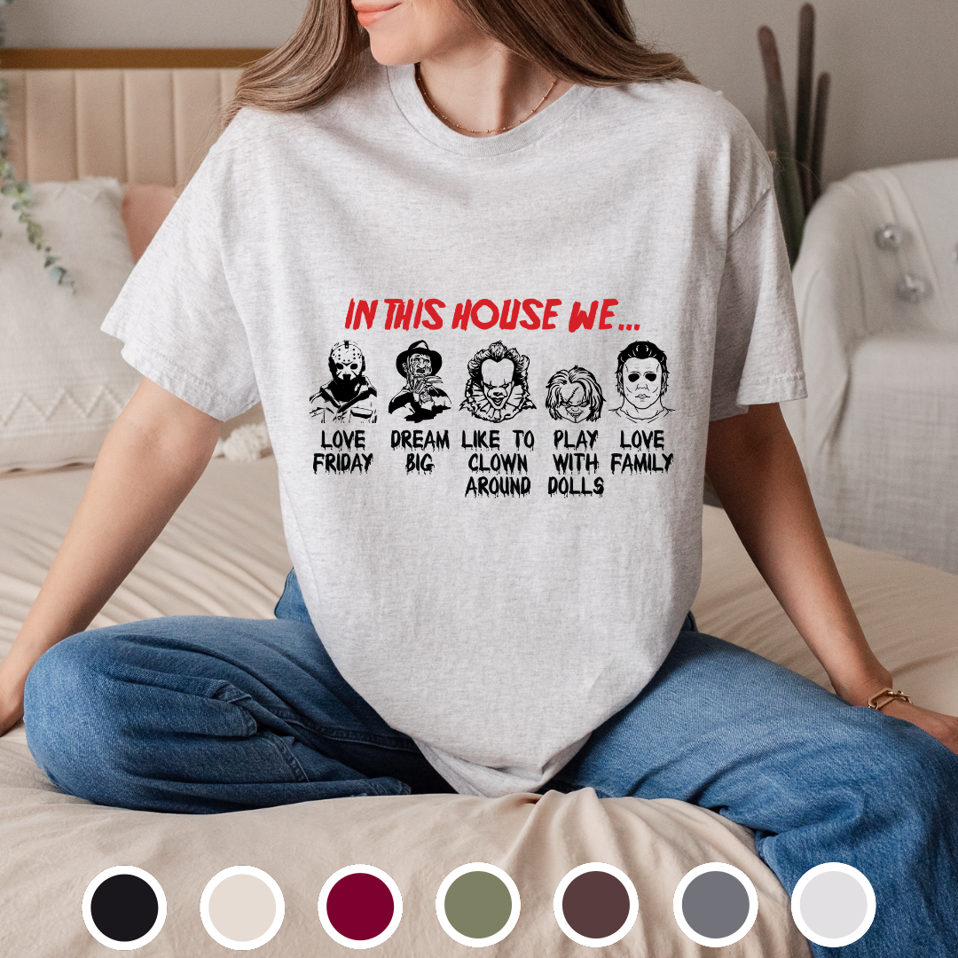 In This House We Halloween - Tee