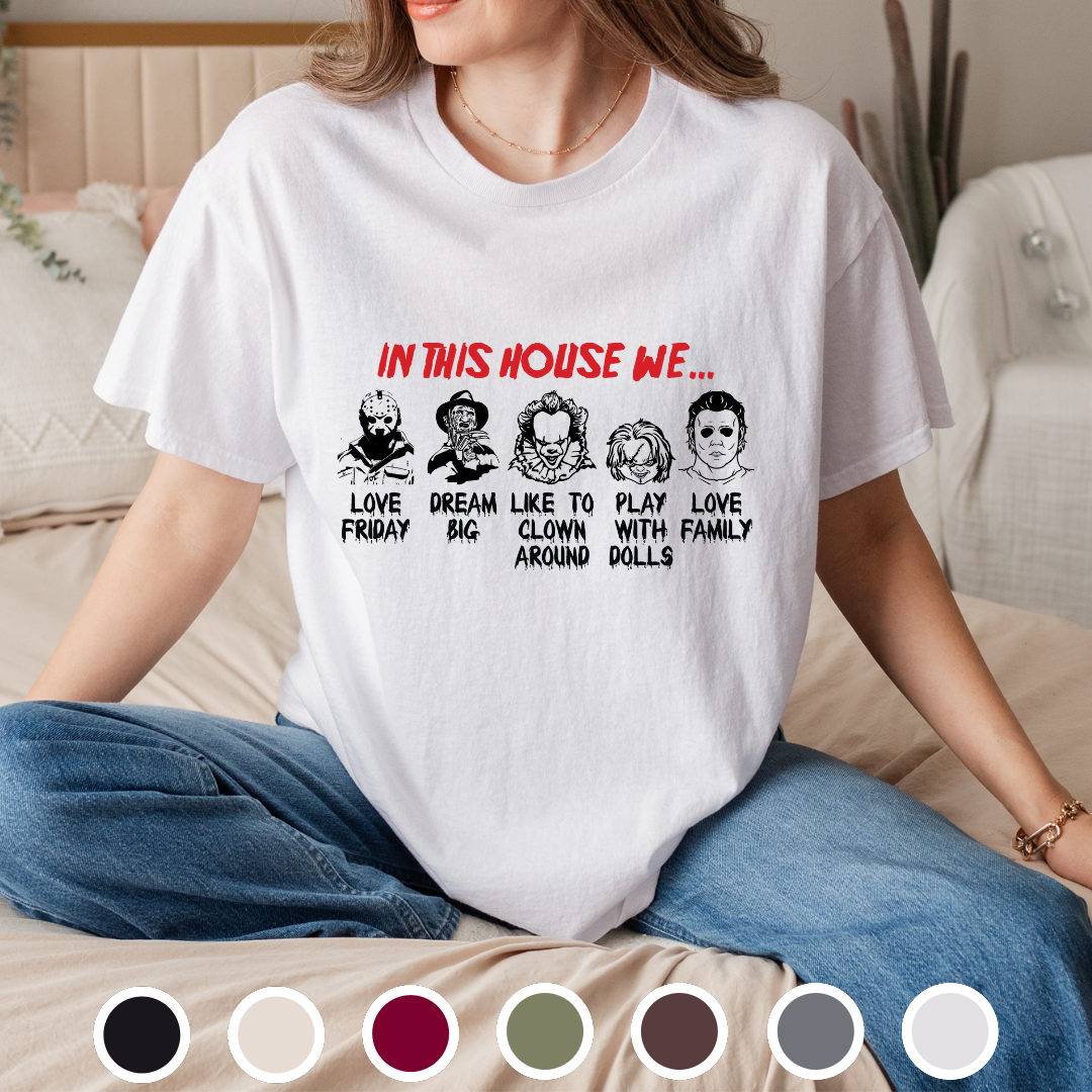 In This House We Halloween - Tee