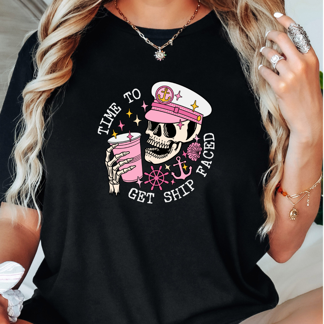 Time To Get Ship Faced - Pink