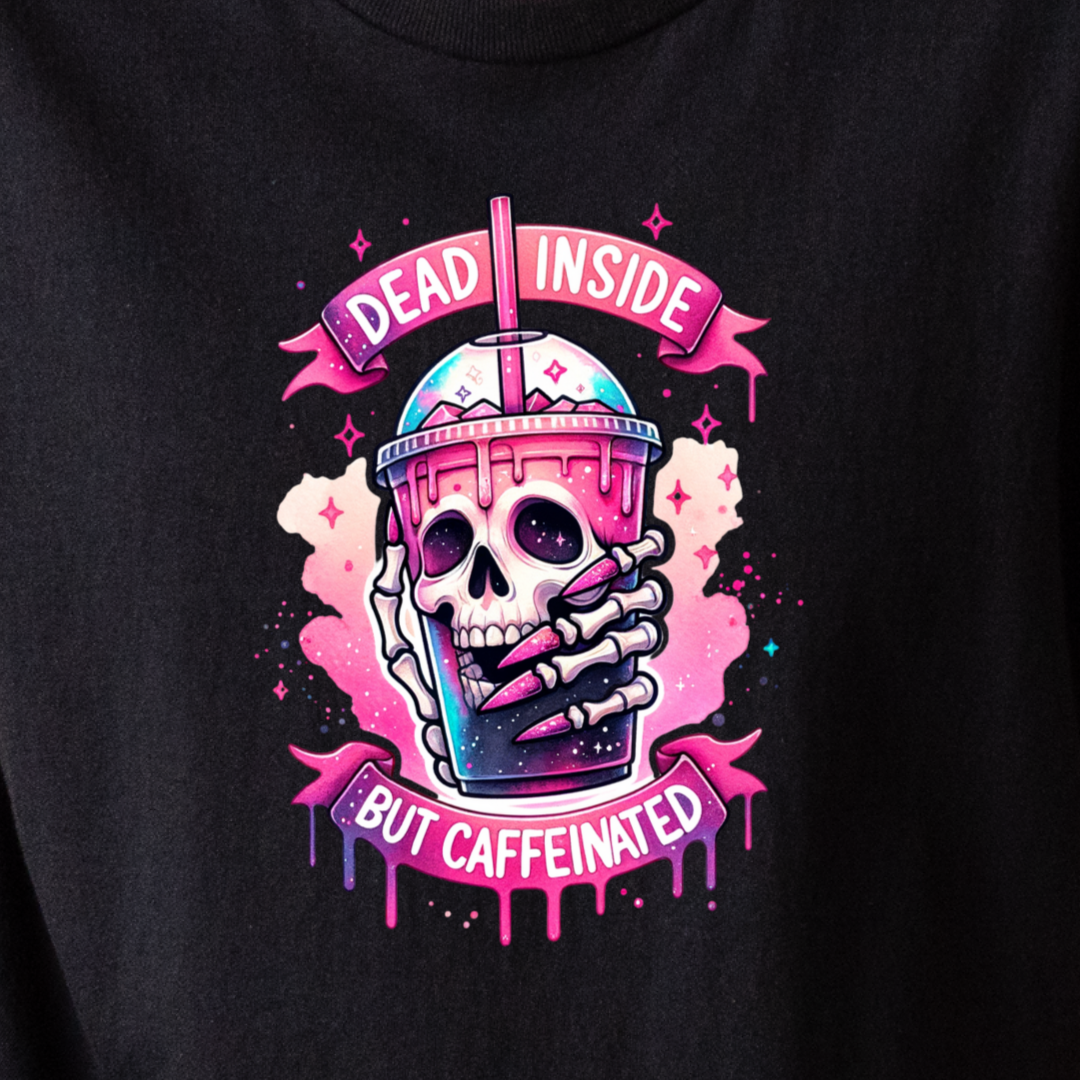 Dead Inside But Caffeinated - Tee